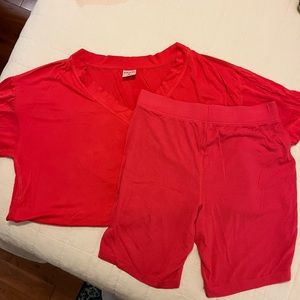 Soma Cool Nights Ribbed Bike Shorts Set